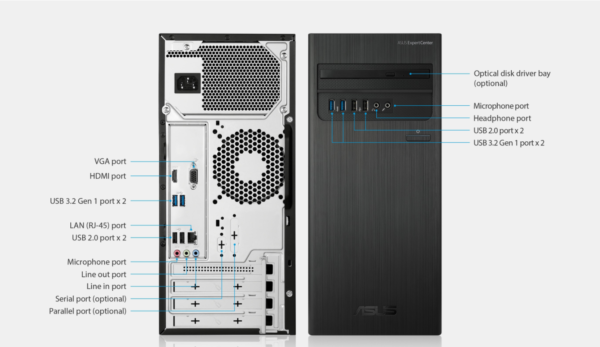 Asus ExpertCenter D3 Tower (D300TA) - Image 3